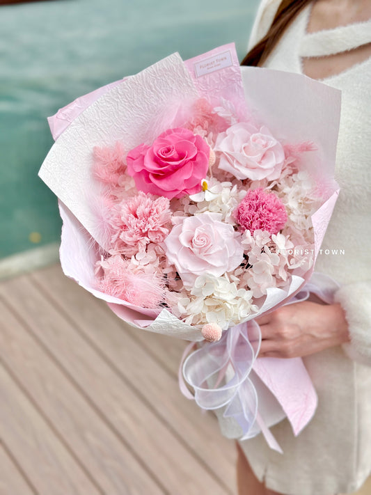 母親節花束丨韓式甜蜜保鮮花束 L Size