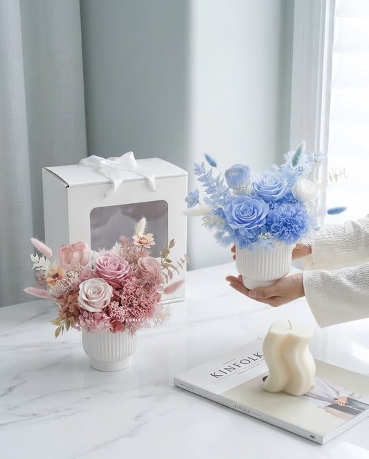 母親節花禮丨韓式夢幻保鮮花瓶擺設