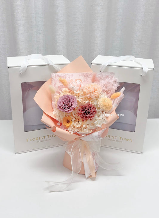 母親節禮盒花束丨韓式優雅保鮮禮盒花束 M Size