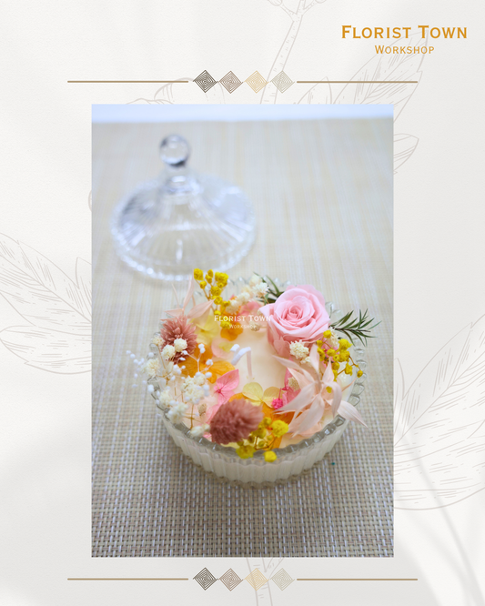 °❀.࿔ ☁️永生花香薰燭檯工作坊 ࿔.❀°