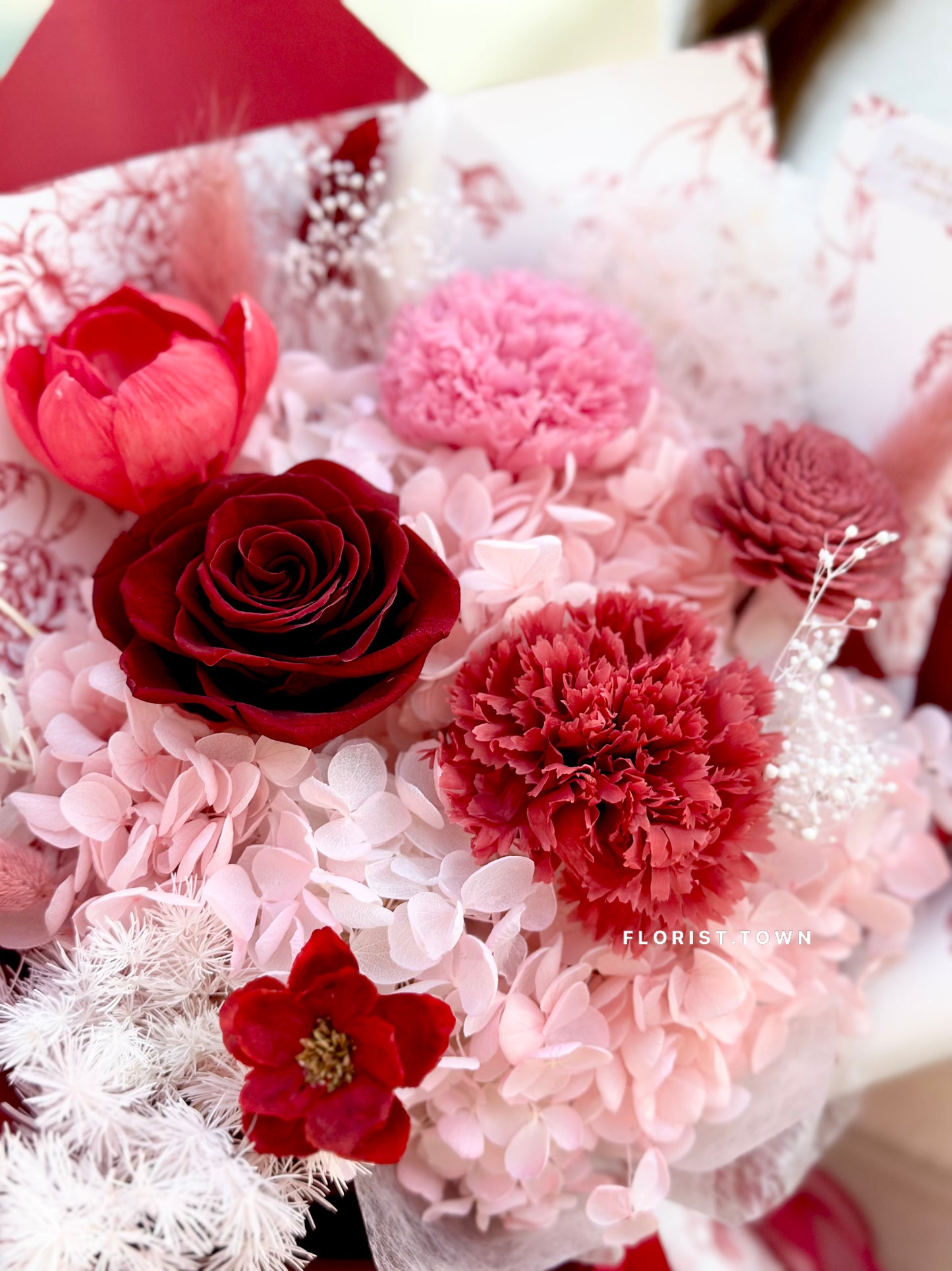 母親節禮盒花束丨韓式高貴保鮮禮盒花束 M Size