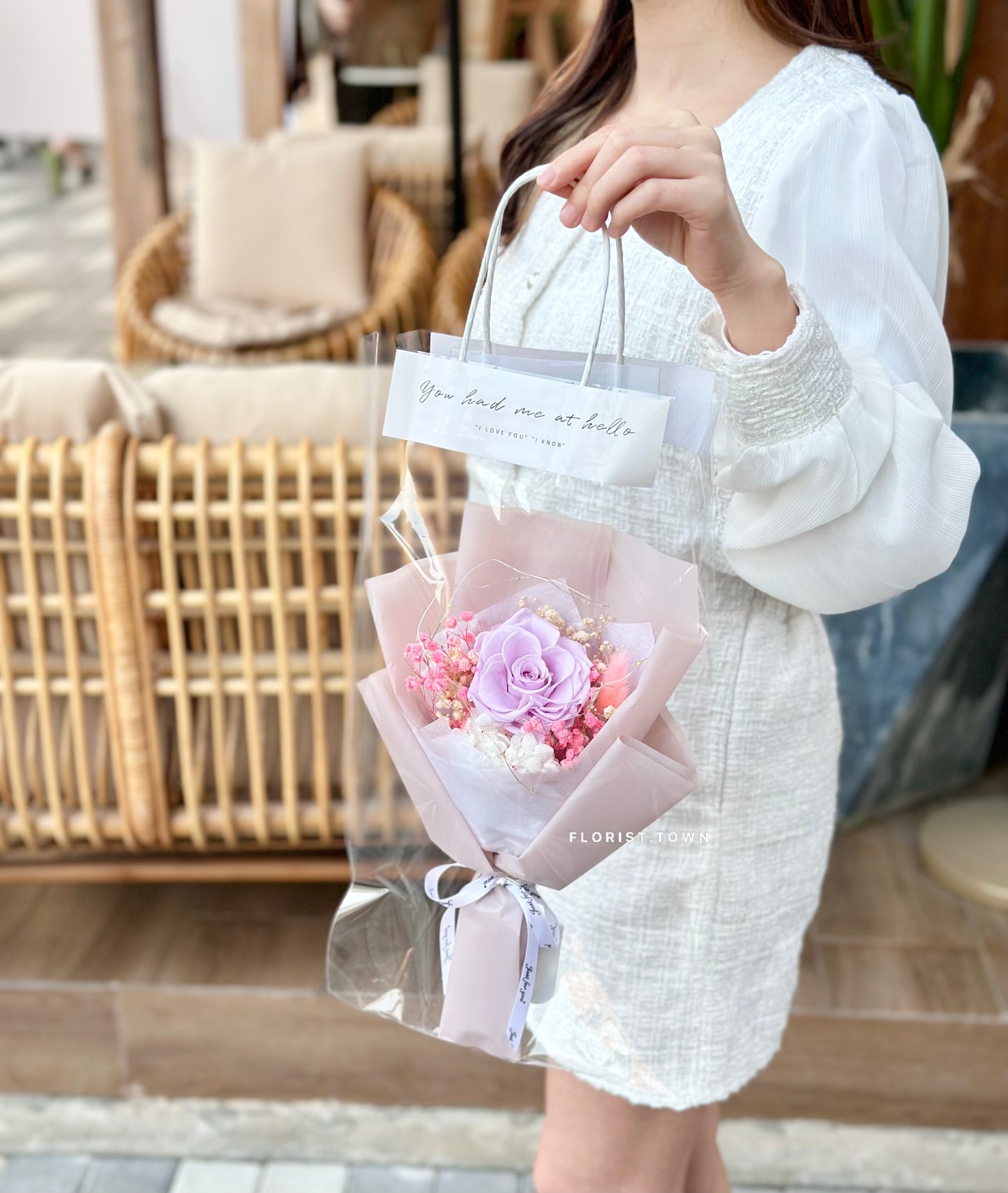 紫玫瑰花束S SIZE