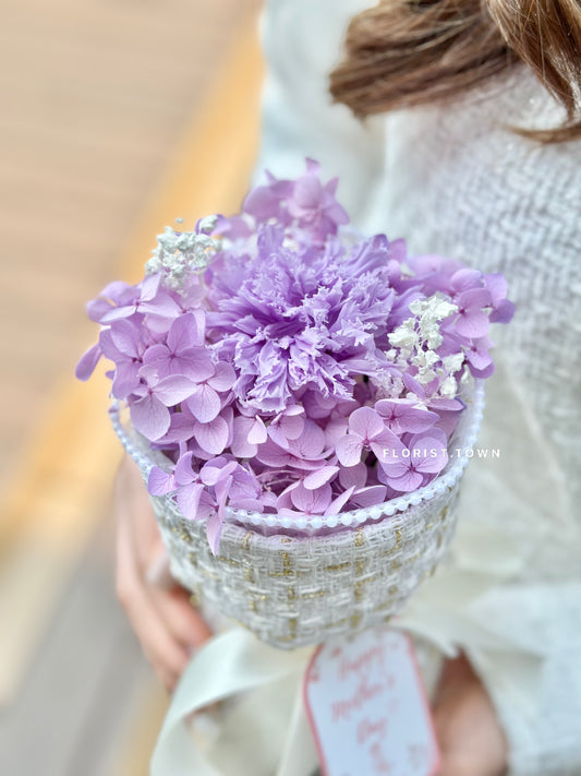 溫柔康乃馨小香風花束(S Size)