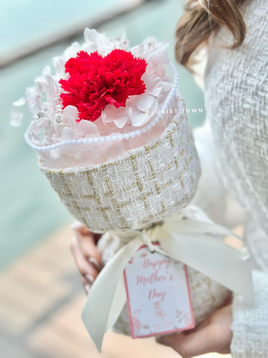 高貴康乃馨小香風花束(S Size)