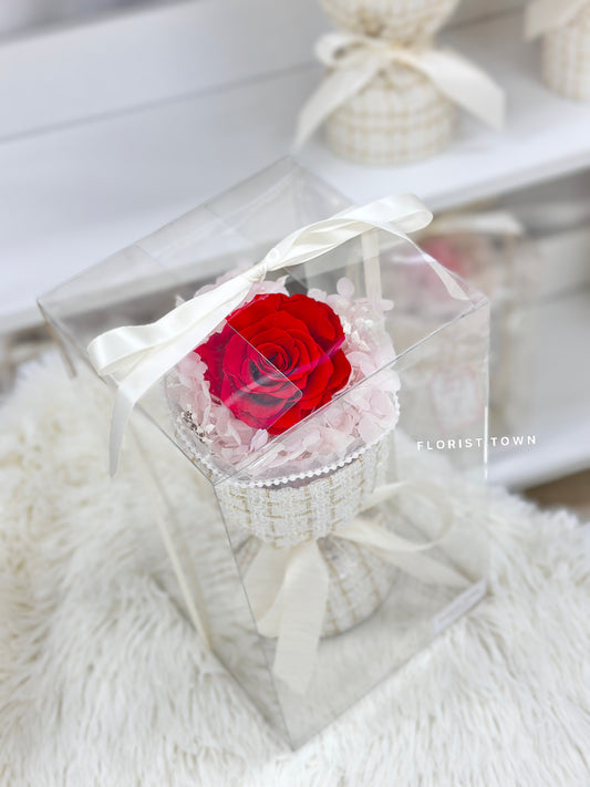 高貴玫瑰小香風花束(S Size)