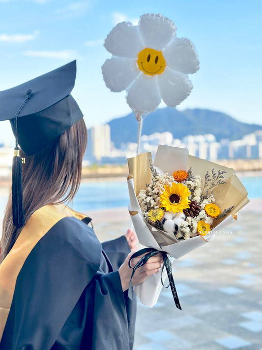 白金色向日葵花束M SIZE