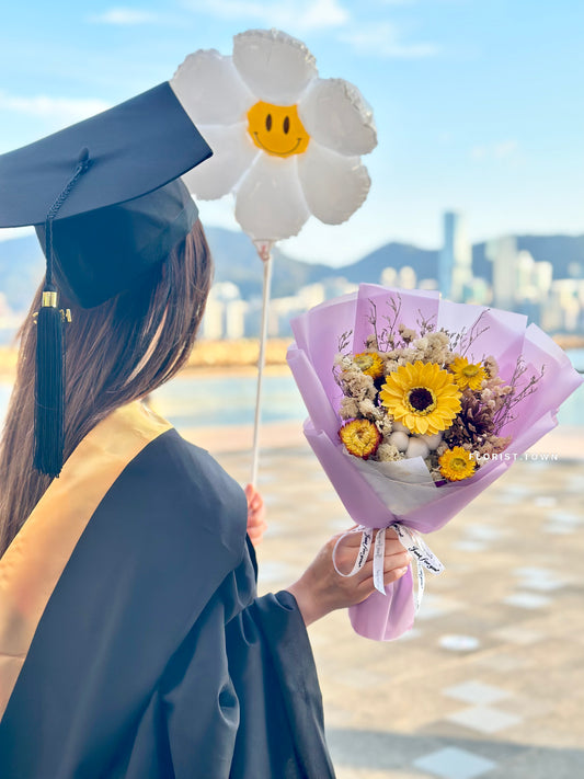 紫色向日葵花束M SIZE