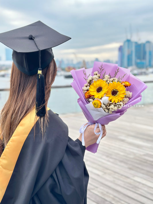 紫色向日葵花束M SIZE 《2朵款式》
