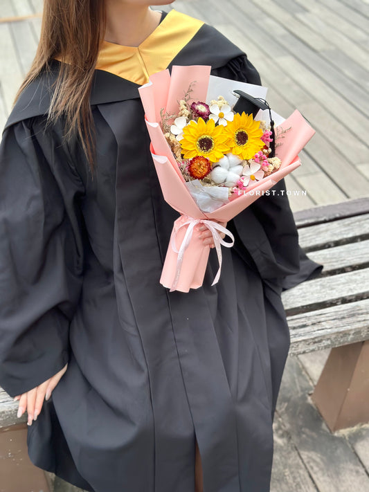 粉色向日葵花束M SIZE 《2朵款式》