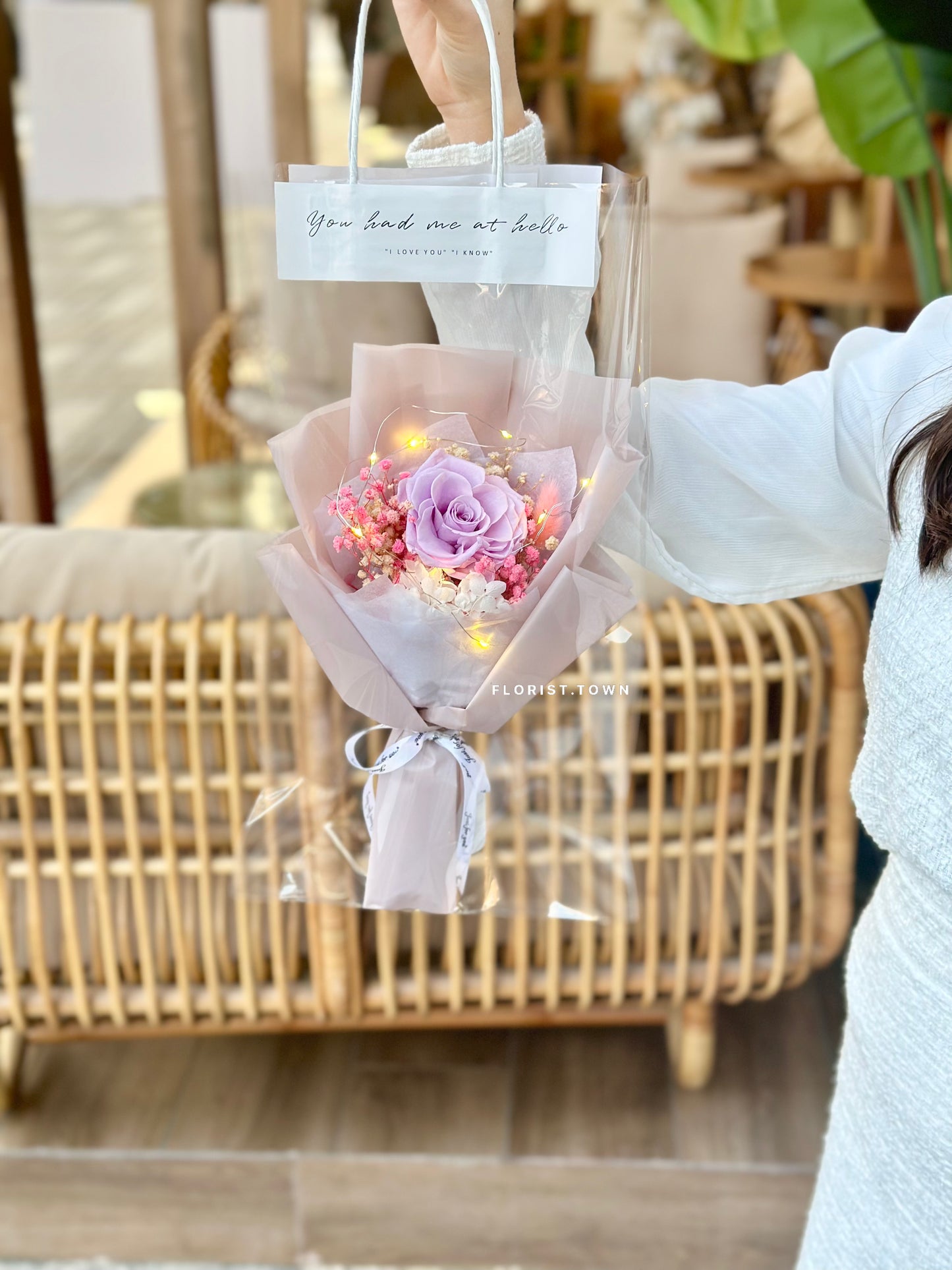 紫玫瑰花束S SIZE