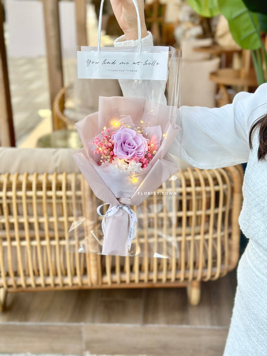 紫玫瑰花束S SIZE