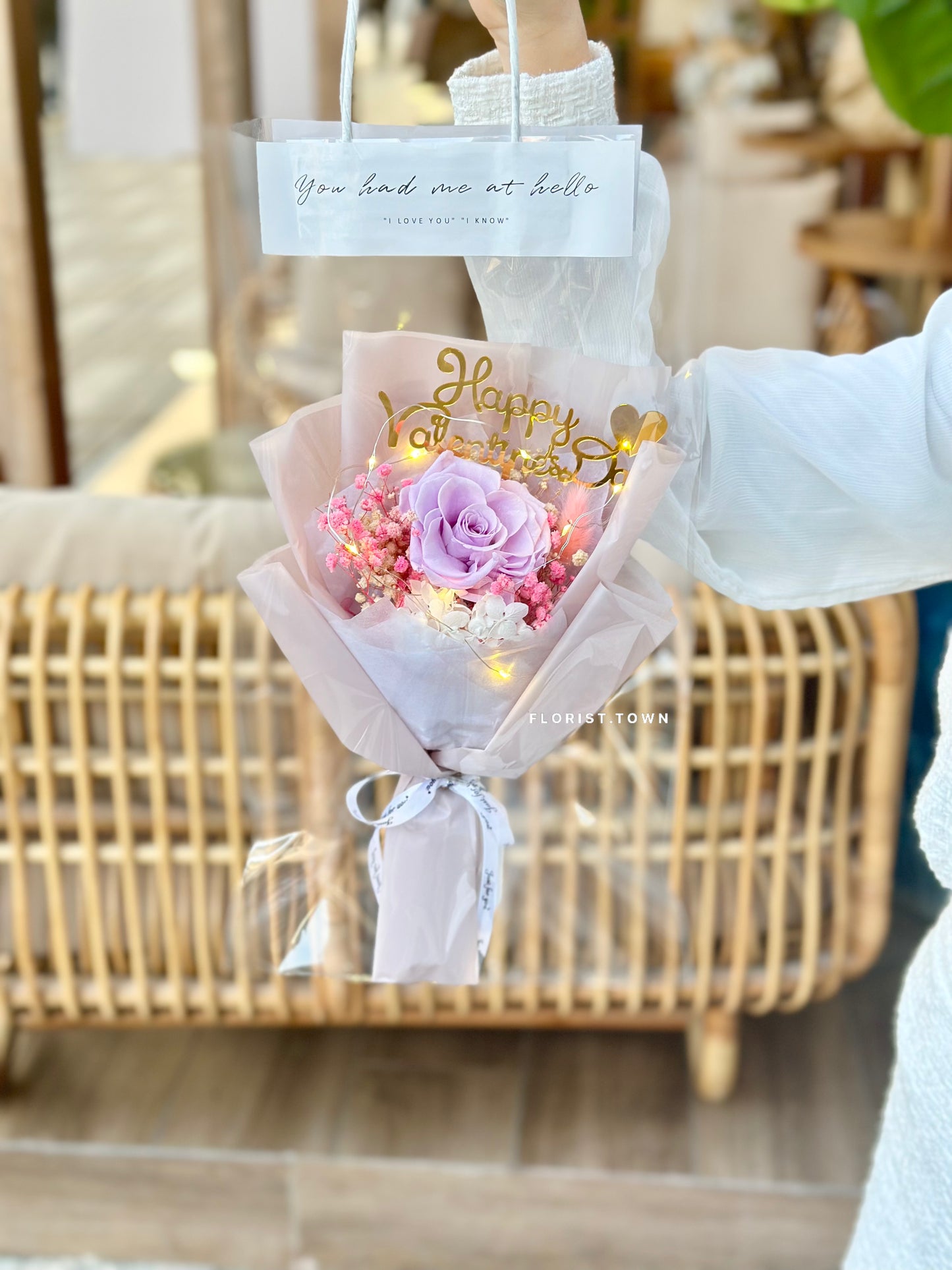 紫玫瑰花束S SIZE