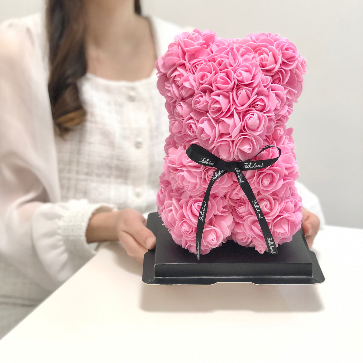 經典玫瑰小熊