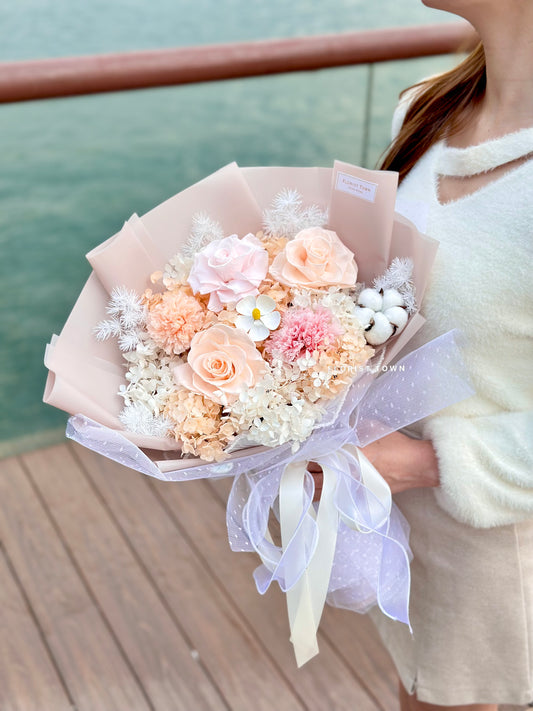 母親節花束丨韓式優雅保鮮花束 L Size