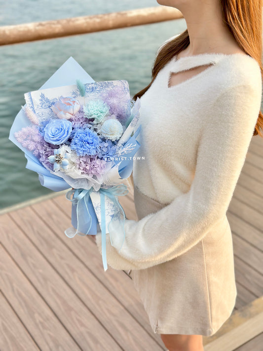 母親節禮盒花束丨韓式夢幻保鮮禮盒花束 M Size