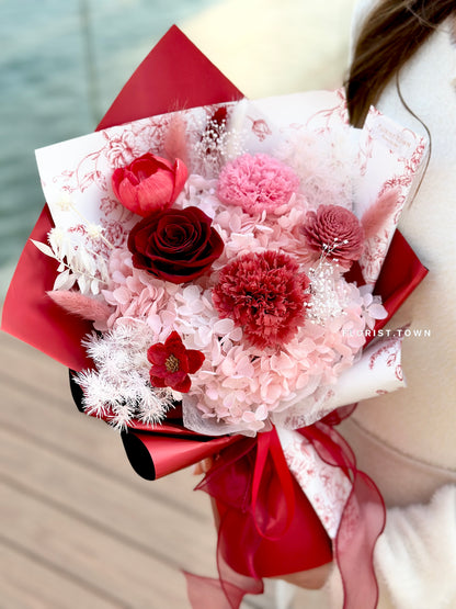 母親節禮盒花束丨韓式高貴保鮮禮盒花束 M Size