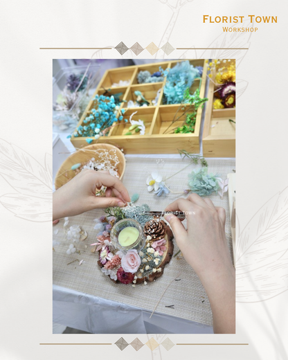 °❀.࿔ ☁️永生花香薰燭檯工作坊 ࿔.❀°