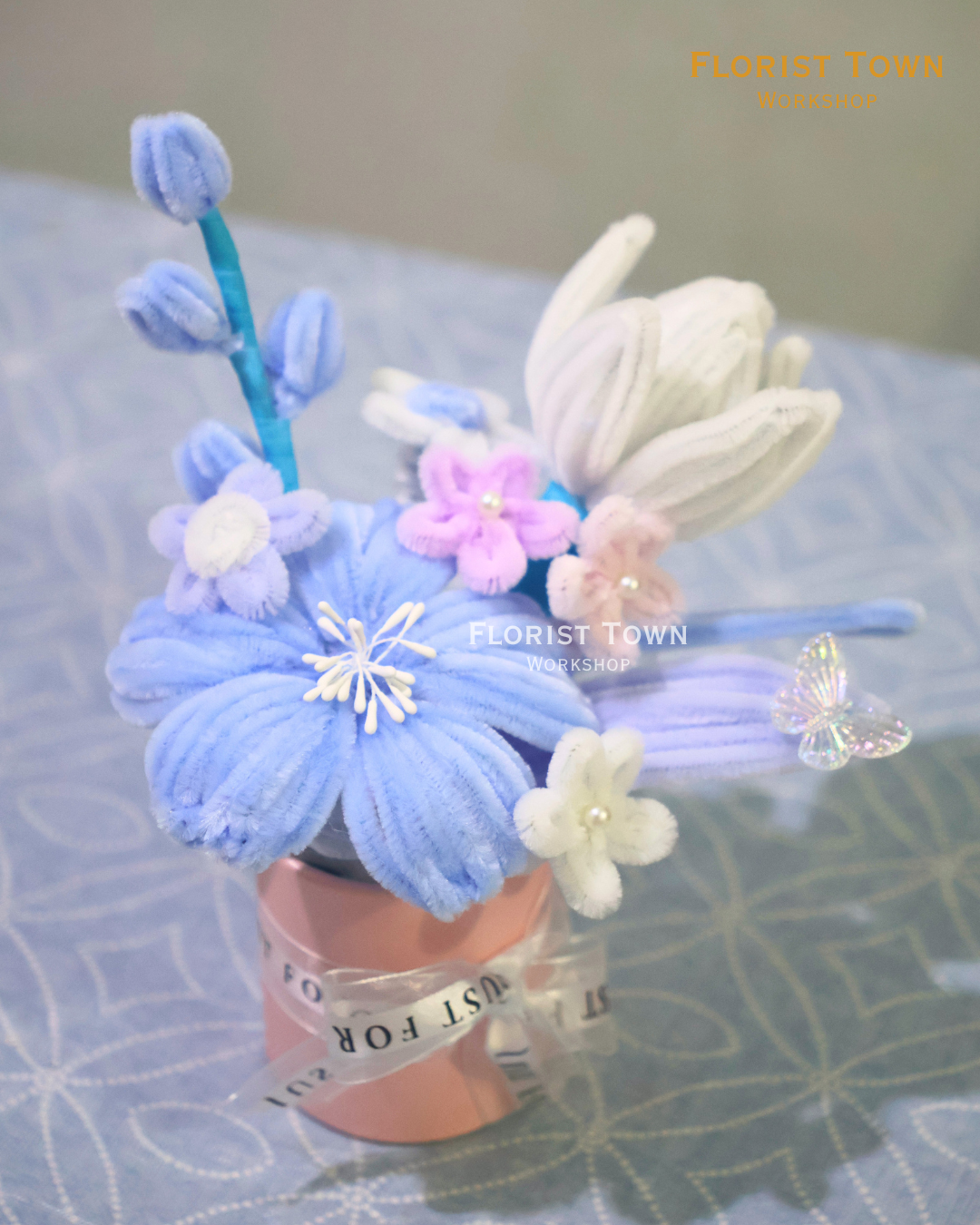 °❀.࿔ ☁️扭扭棒迷你花桶工作坊 ࿔.❀°
