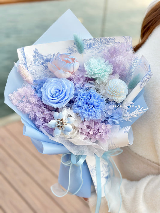 母親節禮盒花束丨韓式夢幻保鮮禮盒花束 M Size