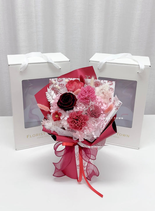 母親節禮盒花束丨韓式高貴保鮮禮盒花束 M Size