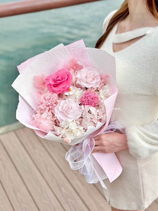 母親節花束丨韓式甜蜜保鮮花束 L Size