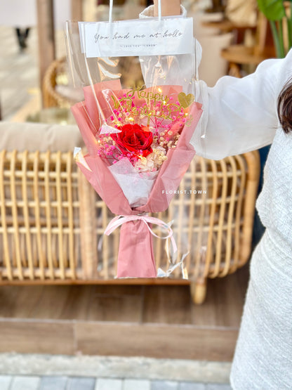 豆沙紅玫瑰花束S SIZE