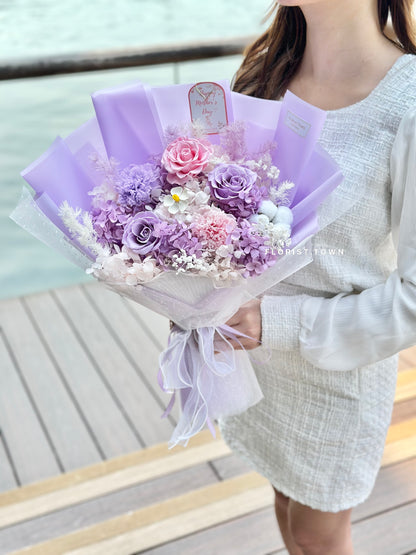 2025母親節花束丨溫柔玫瑰康乃馨花束（L Size）
