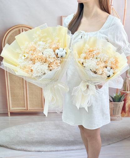Pure Love系列丨黃色繡球花束（L Size）